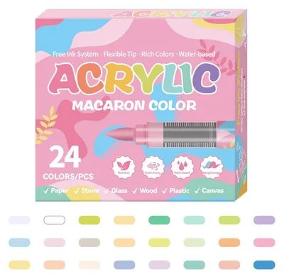 Obrázek produktu pro Akrylové fixy na vodní bázi, dostupné ve 24 barvách