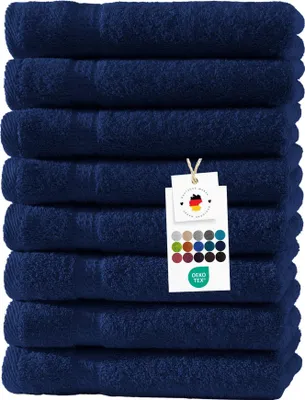Produktbild von Handtücher 50x100 cm aus 100% Baumwolle im 8er Set, Frottier Handtücher Set 500g/m2