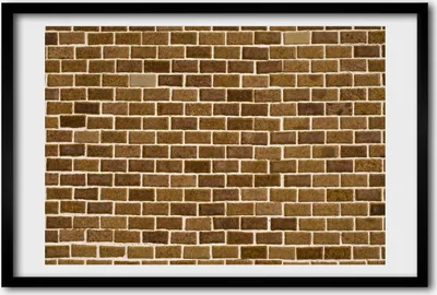 Produktbild von Bild 60x40 MDF-Rahmen, Wandkunst Ziegelwand