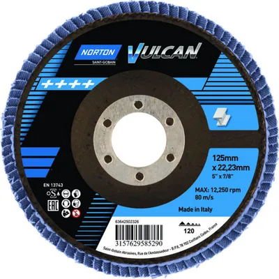 Image de Rondelle éventail Vulcan 125 mm P120