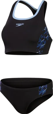 Produktbild von Speedo Placement Bikini Damen schwarz chlorbeständig, Farbe:Black, Größe:44