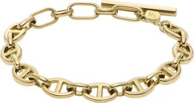 Produktbild von Fossil Gliederarmband Heritage D-Link Edelstahl Gold-Ton JF04759710
