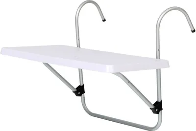 Produktbild von TrendLine Balkonhängetisch Bali 2-in-1 weiß