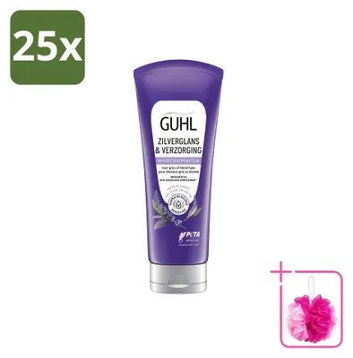 Productafbeelding van 25 x Guhl Zilverglans & Verzorgingsmasker tegen geelheid - 200 ml - Voordeelpakket - 25 stuks