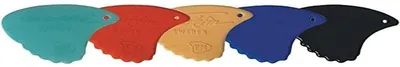 Produktbild von Plektrum Gitarrenplektrum Gitarrenplektren - 0,55 mm - Weich - Rot - 12 Stück
