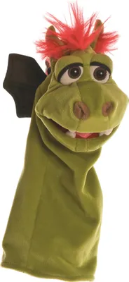 Zdjęcie produktu dla Living Puppets gaduła Gregor smok zielony 35 cm