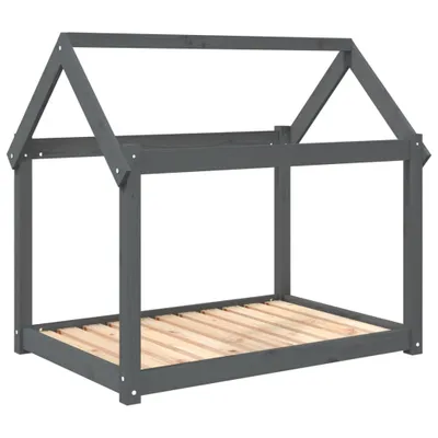 Immagine prodotto di vidaXL Letto per cani grigio 101x70x90 cm in legno di pino massiccio
