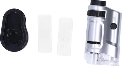 Produktbild von Mini-LED-Mikroskop mit Zoom, tragbar, 20-40-facher Zoom, mit Sockel zur Schmuckidentifizierung