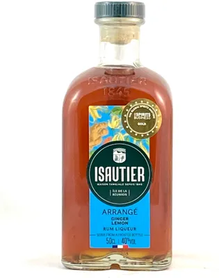 Image de Isautier Arrange Ginger Lemon Liqueur de rhum 0,5l, alc. 40 Vol.-%