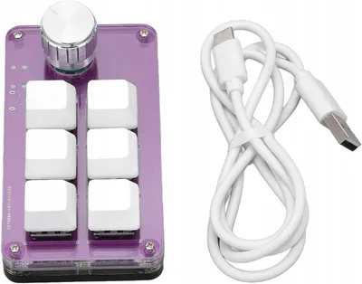 Produktbild von Programmierbare 6-Tasten Mechanische Tastatur mit Drehregler