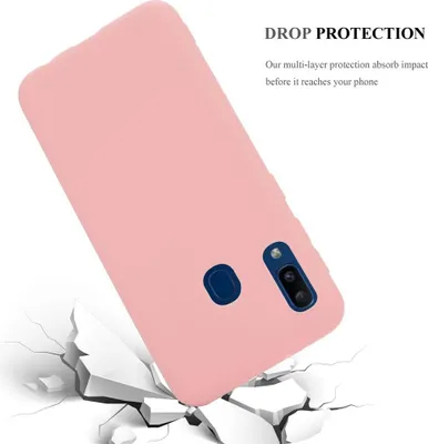 Produktbild von Cadorabo Hülle für Samsung Galaxy A10e / A20e Schutzhülle in Rosa Handyhülle TPU Silikon Etui Case Cover