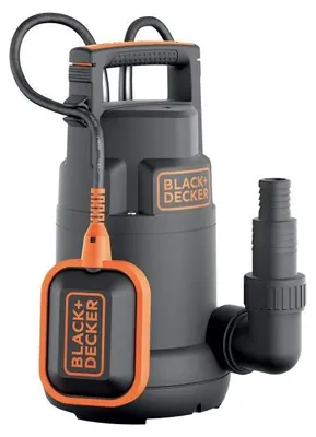 Produktbild von BLACK+DECKER BXUP250PCE Tauchpumpe für Klarwasser (250 W, max. Förderleistung 6000 l/h, max. Förderhöhe 6 m)