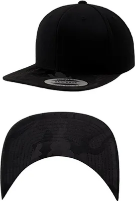 Immagine prodotto di FLEXFIT 6089CV | Visiera mimetica Snapback - Colore: Nero/Nero Camo - Taglia: Taglia unica
