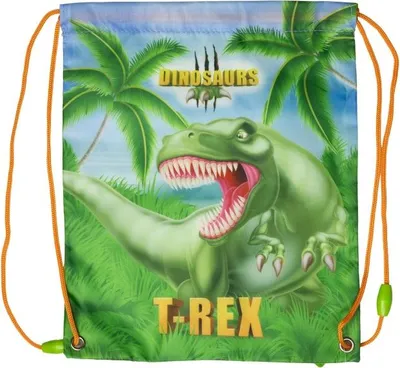 Produktbild von Dinosaurier Turnbeutel Kinder Sporttasche Schule Umhängetasche