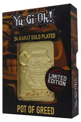 Produktbild von Yu-Gi-Oh! Replik Karte Pot of Greed (vergoldet)