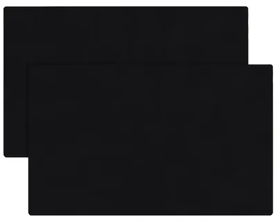 Silikon-Tischset 60x40 cm, schwarz, 2 Stück, rechteckig