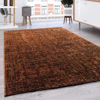Produktbild von Teppich Wohnzimmer Flachgewebe Modern Sisal Muster Einfarbig Pastell Fransen Grösse 60x100 cm