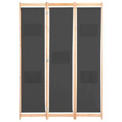 Immagine prodotto di Divisorio a 3 Pannelli Grigio 120x170x4 cm in Tessuto