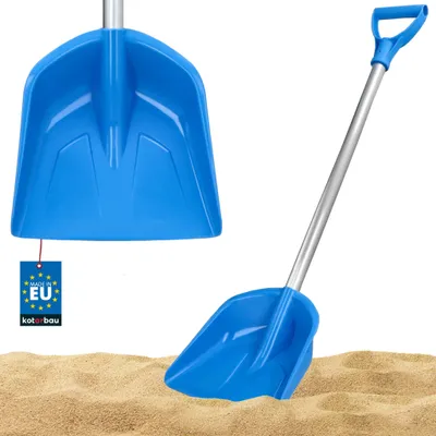 Produktbild von KOTARBAU® Kinderschaufel 71cm Sandspielzeug Schaufel mit Aluminium Stiel Sandschaufel Schneeschaufel Gartenwerkzeug für Kinder Gartenschaufel PVC Blau