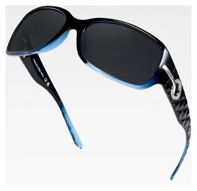 Produktbild von Damen Sonnenbrille Polarisiert Vintage Großes Wraparound-Design mit UV400 Schutz