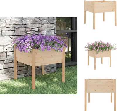 Produktbild von vidaXL Pflanzkübel 70x70x70 cm Massivholz Kiefer -  Blumentöpfe & Pflanzgefäße