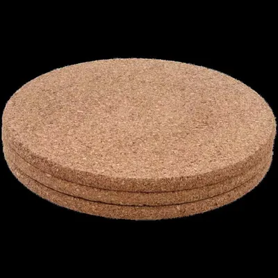 Produktbild von 3 Stück Korkuntersetzer Topfuntersetzer rund 20cm, Pfannenuntersetzer Hitzebeständig
