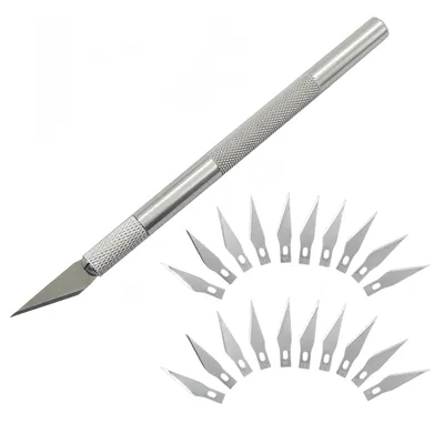 21-teiliges Hobbyskalpellsetset mit 20 Ersatzklingen