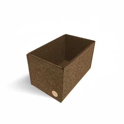 Produktbild von Aufbewahrungsbox CLEAN Filz 20 x 12,5 x 12 cm ohne Deckel in hellbraun meliert