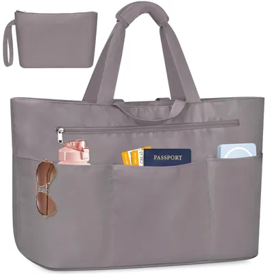 Immagine prodotto di Borsa da spiaggia XXL - Impermeabile - Pieghevole - Grande capacità 45L - 14 scomparti - Realizzata in poliestere resistente - Borsa da trasporto