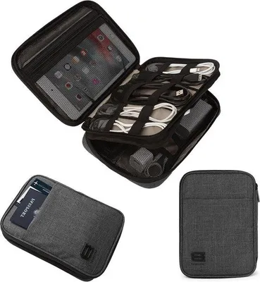 Produktbild von Reisekabeltäschchen schwarz für Tablet USB-Sticks