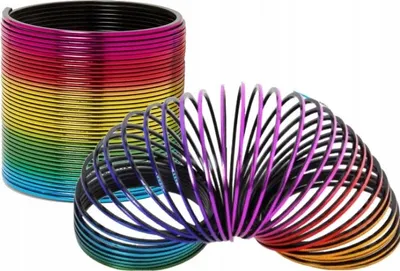 Zdjęcie produktu dla Tęczowa Sprężynka Metaliczna Kolorowa Magiczna