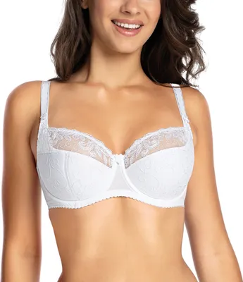 Produktbild von Gaia Dame BH Schalen Träger Schleife Netz  899 Goldie, Weiß 2, 65K