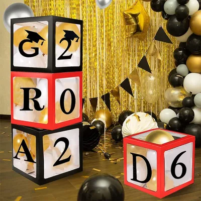 Immagine prodotto di Solidchoice - Festa di laurea 2023, Set di 4 palloncini "Dozen"