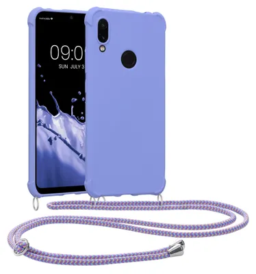 Produktbild von kwmobile Necklace Case kompatibel mit Xiaomi Redmi Note 7 / Note 7 Pro Hülle - Cover mit Kordel zum Umhängen - Silikon Schutzhülle Lavendel