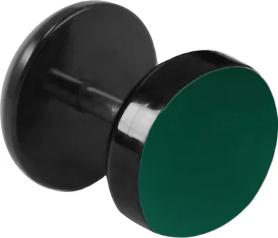 Produktbild von Fake Plug Ohrstecker Emaille Farbe - Dunkelgrün