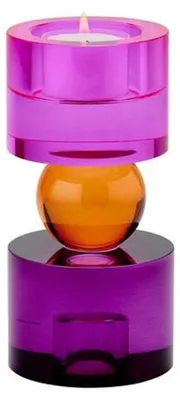 Produktbild von Gift Company Kerzen-/Teelichthalter Sari Pink/Orange/Lila (S)