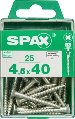 Produktbild von Spax Universalschrauben 4.5 x 40 mm PZ 2 - 25 Stk.