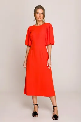 Produktbild von Stylove Midikleid für Frauen Shporiza S399 koralle L
