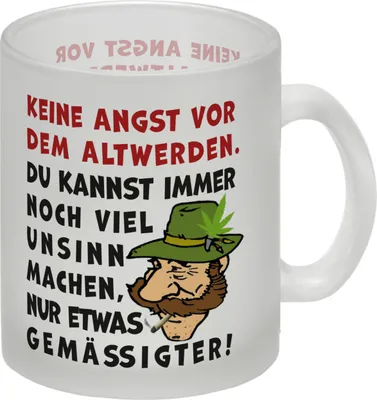 Produktbild von Keine Angst vor dem Altwerden Glas Tasse