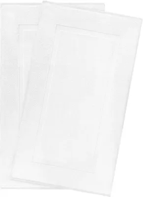 Obrázok produktu pre Sada dvoch podložiek pod sprchu a do kúpeľne Ibzoa®, 100% bavlna, 51 x 86 cm – savé, rýchlo schnúce podložky do sprchy, kúpeľne a na toaletu