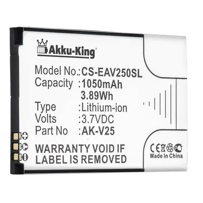 Produktbild von Akku kompatibel mit Emporia AK-V25, AK-V25 (V2.0) - Li-Ion 1050mAh - für Emporia EUPHORIA, Pure, V25, V25_001, V50, V50_001