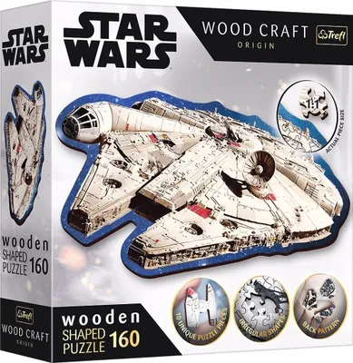 Produktbild von Trefl Trefl - Puzzle - 160 drevených puzzle" - Millennium Falcon / Lucasfilm Star WarsMix 70 %"