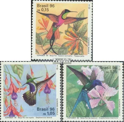 Produktbild von Briefmarken Brasilien 1996 Mi 2700-2702 postfrisch Briefmarkenausstellung