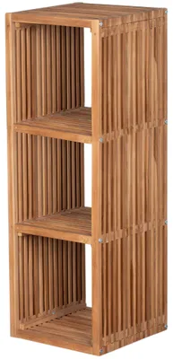 Produktbild von Teakholz Outdoor-Regal mit 3 Fächern
