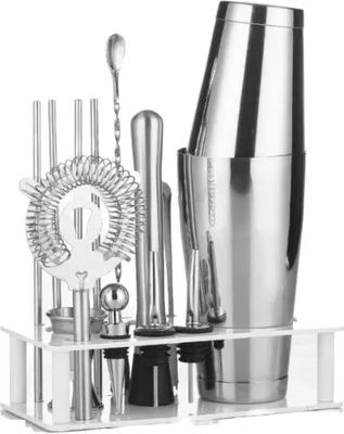 Produktbild von Famanu Cocktailshakerset 13-teilig - Bartending Set für das Mixen von Getränken