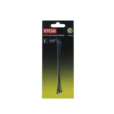 Produktbild von Ryobi SSB15TPI Set mit 5 Dekupiersägeblättern RSW1240G