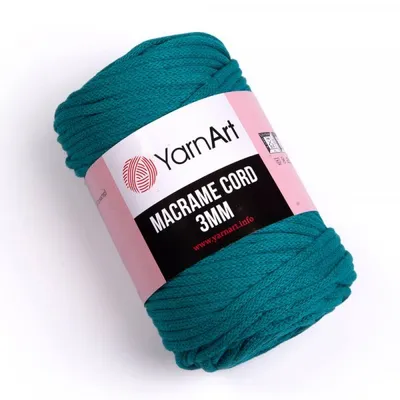 Produktbild von Yarn Art Macrame Cord 3 mm 85 m 783 Cobalt Schnur