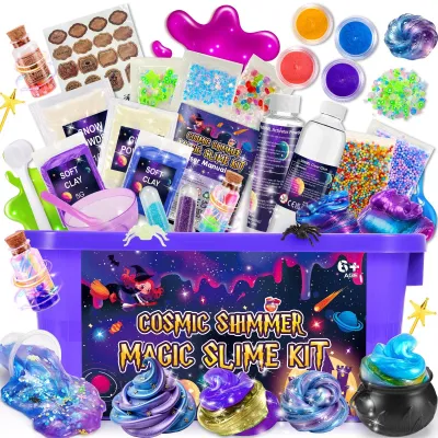 Zdjęcie produktu dla Zestaw DIY Slime dla dzieci z motywem galaktyki