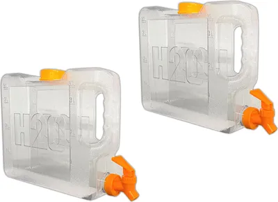 Produktbild von 2er Set Getränkespender mit Zapfhahn 3,5l Wasserspender Kühlschrank Saft Cocktail Spender Dispenser Saftspender Wasserkanister Getränke Spender für Kaltgetränke