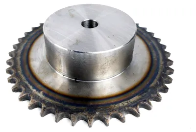 Productafbeelding van Kettingtandwiel 08B, 41 tanden, met naaf, gehard, P: 12,7, 1/2", merk Ozdowski, enkelrijig